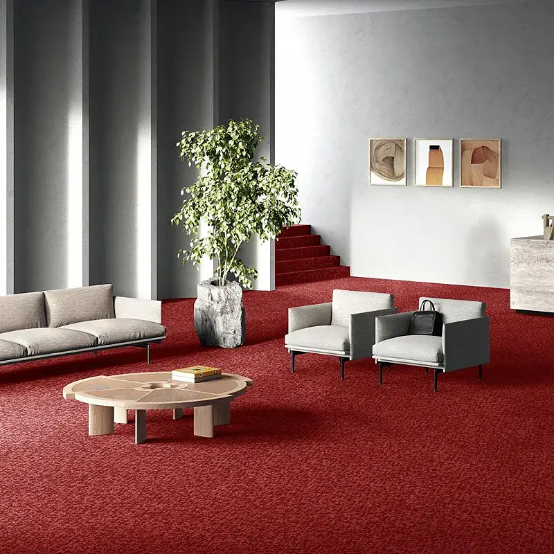 Livingroom Red Wall to Wall Carpets