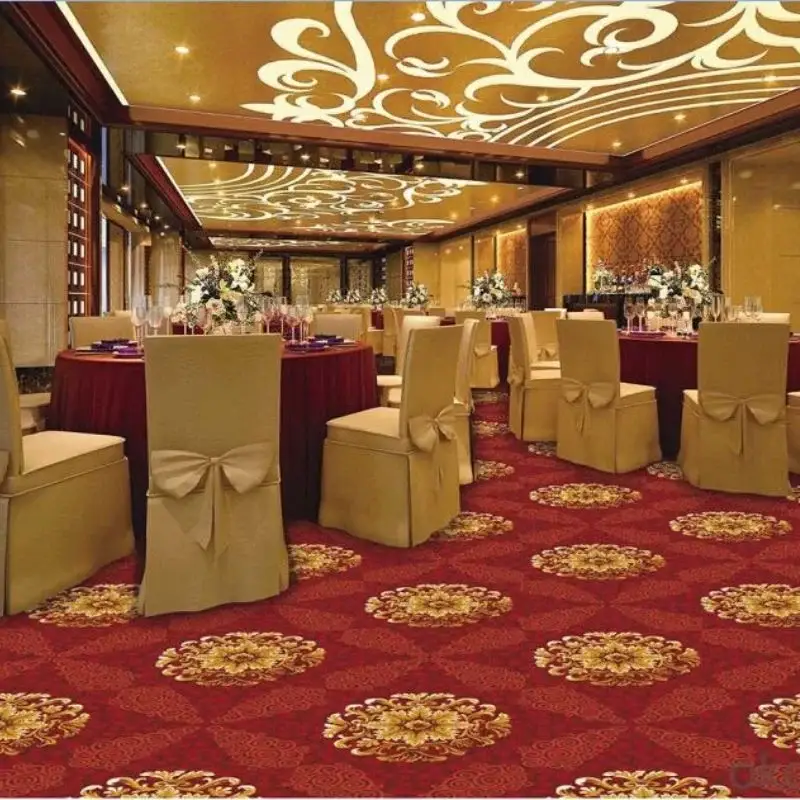Modern Red Hall Carpet